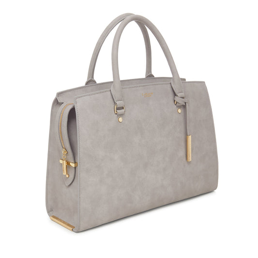 Aricia™ Vegan Luxury Computer Bag – Grey