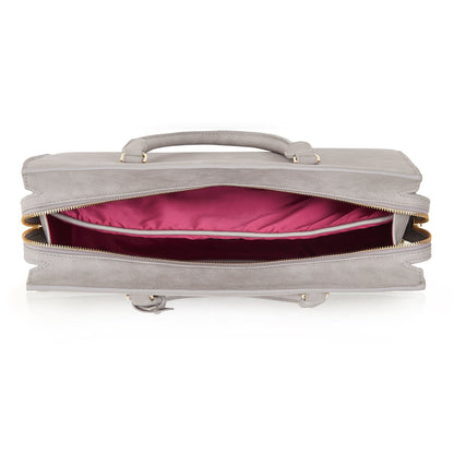 Aricia™ Vegan Luxury Computer Bag – Grey