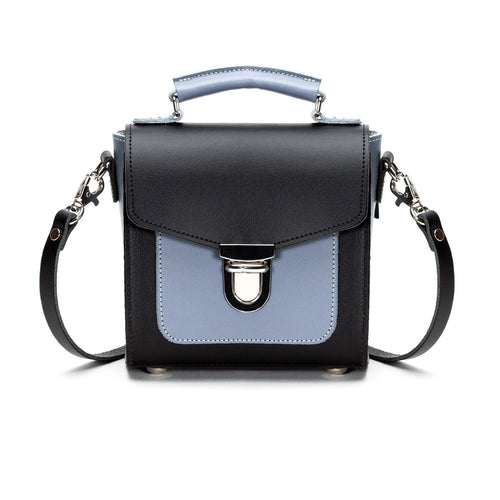 Handmade Leather Sugarcube Handbag – Mocha Mauve